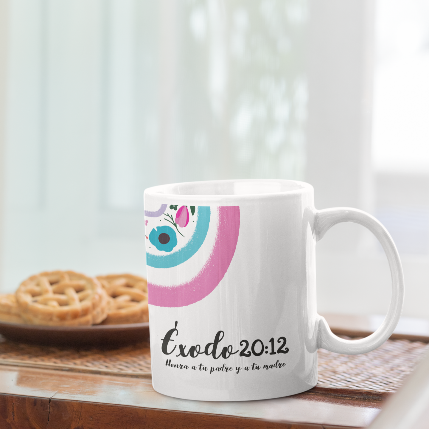 Honor Your Parents - Exodus 20:12 | Inspirational Christian Mug | Faithful Gift for Women | Bible Verse Coffee Cup