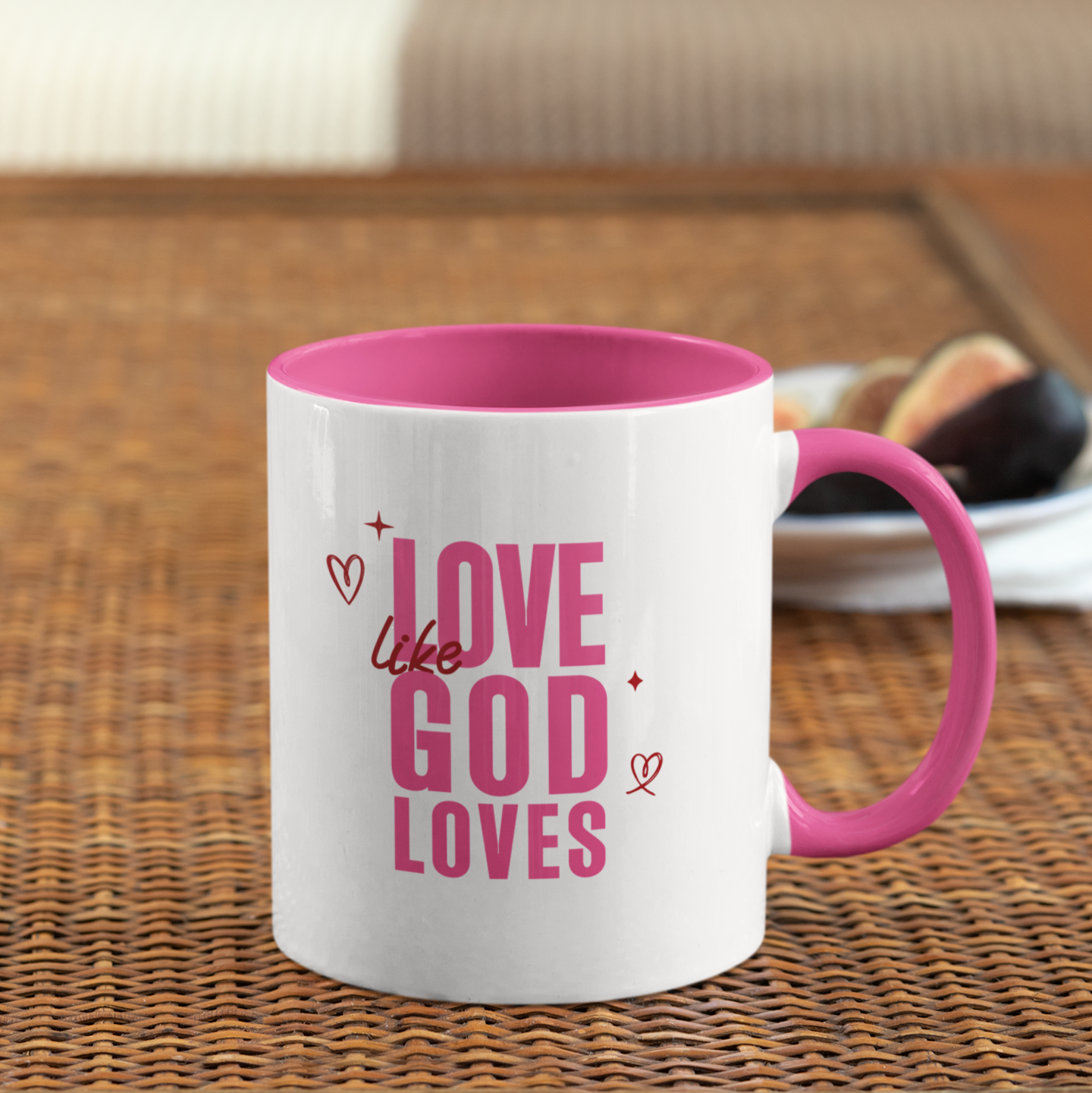 "Christian Ceramic Mug - Love Like God Loves - Inspirational Bible Verse Gift, Religious Coffee Cup for Devotionals & Faith Moments" (Copy)