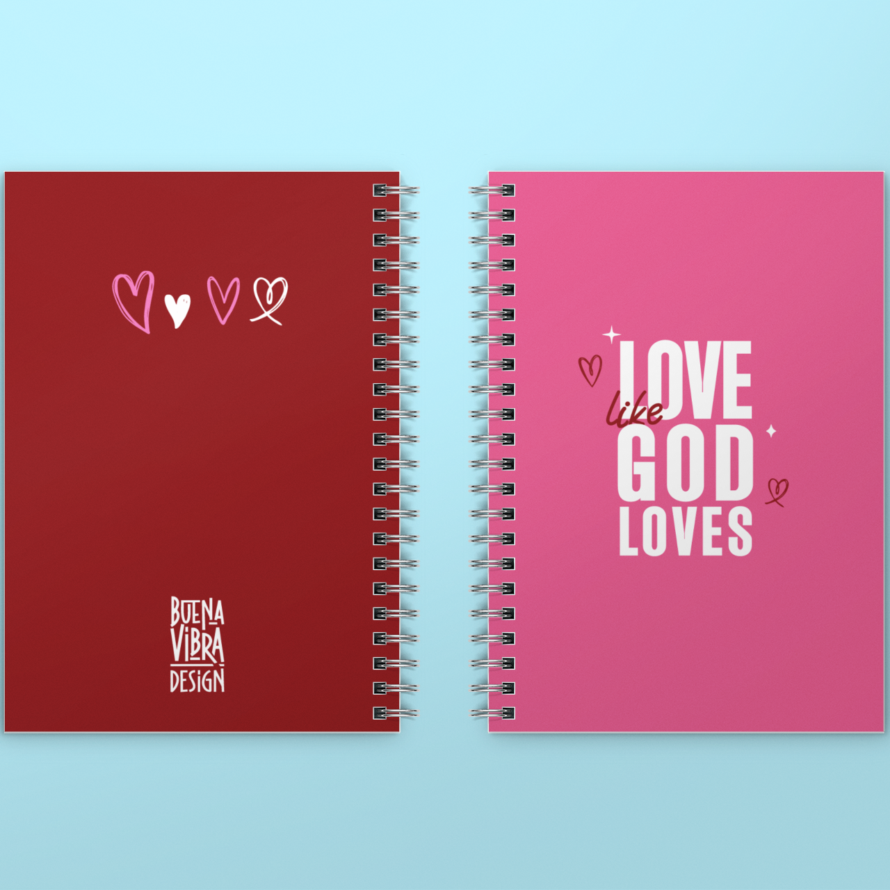 Love Like God Loves" Notebook – Inspirational 11"x8.5" Journal for Faith & Reflection 💕📖**