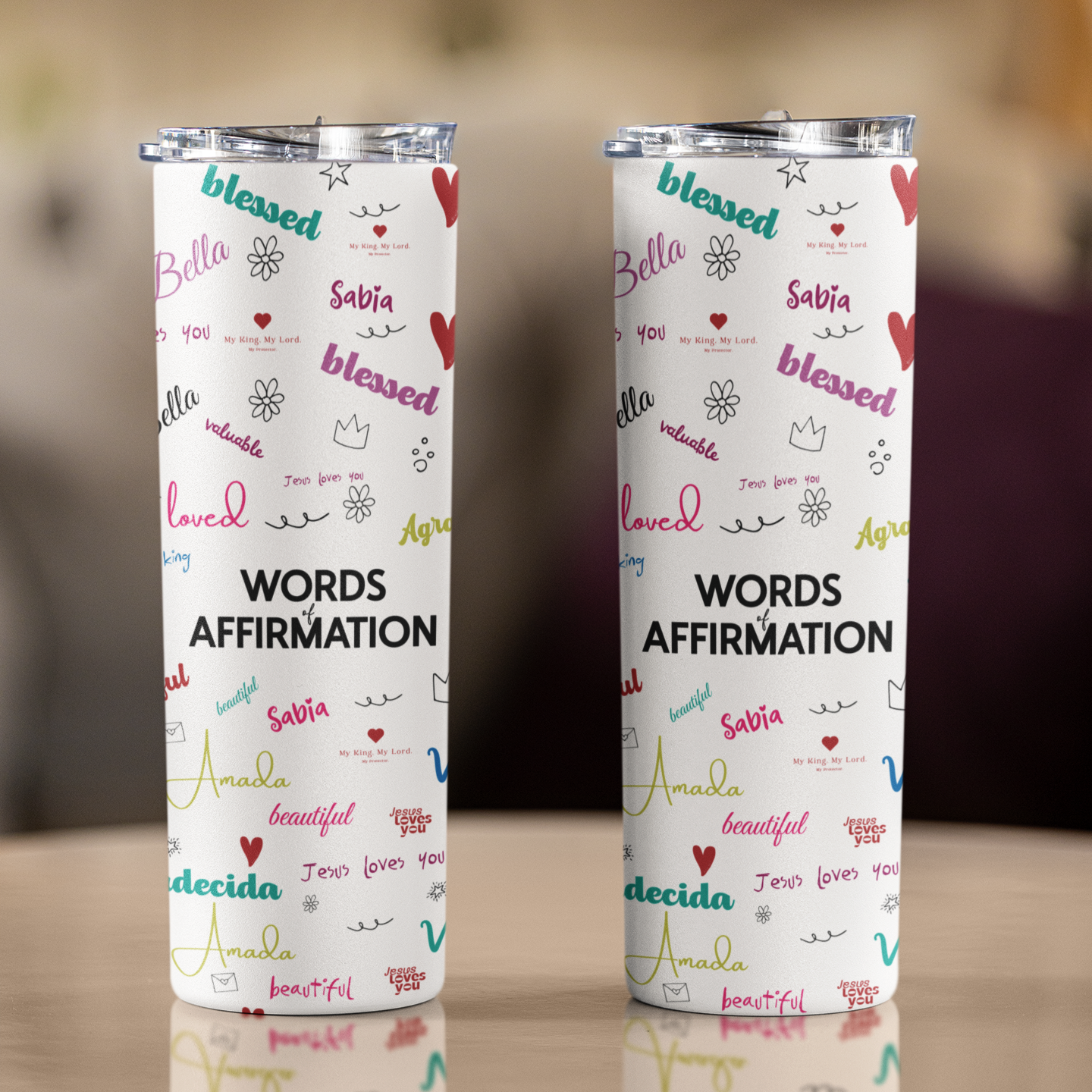 Christian Affirmation Tumbler – Faith-Inspired, Motivational & Encouraging Gift for Women | Bible Verse Cup | Spiritual Drinkware