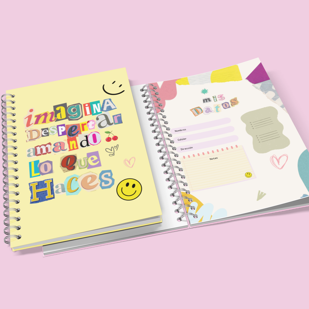 “Motivational Notebook ✨ Imagina despertar amando lo que haces | Retro Journal for Women, Dreamers & Creators”
