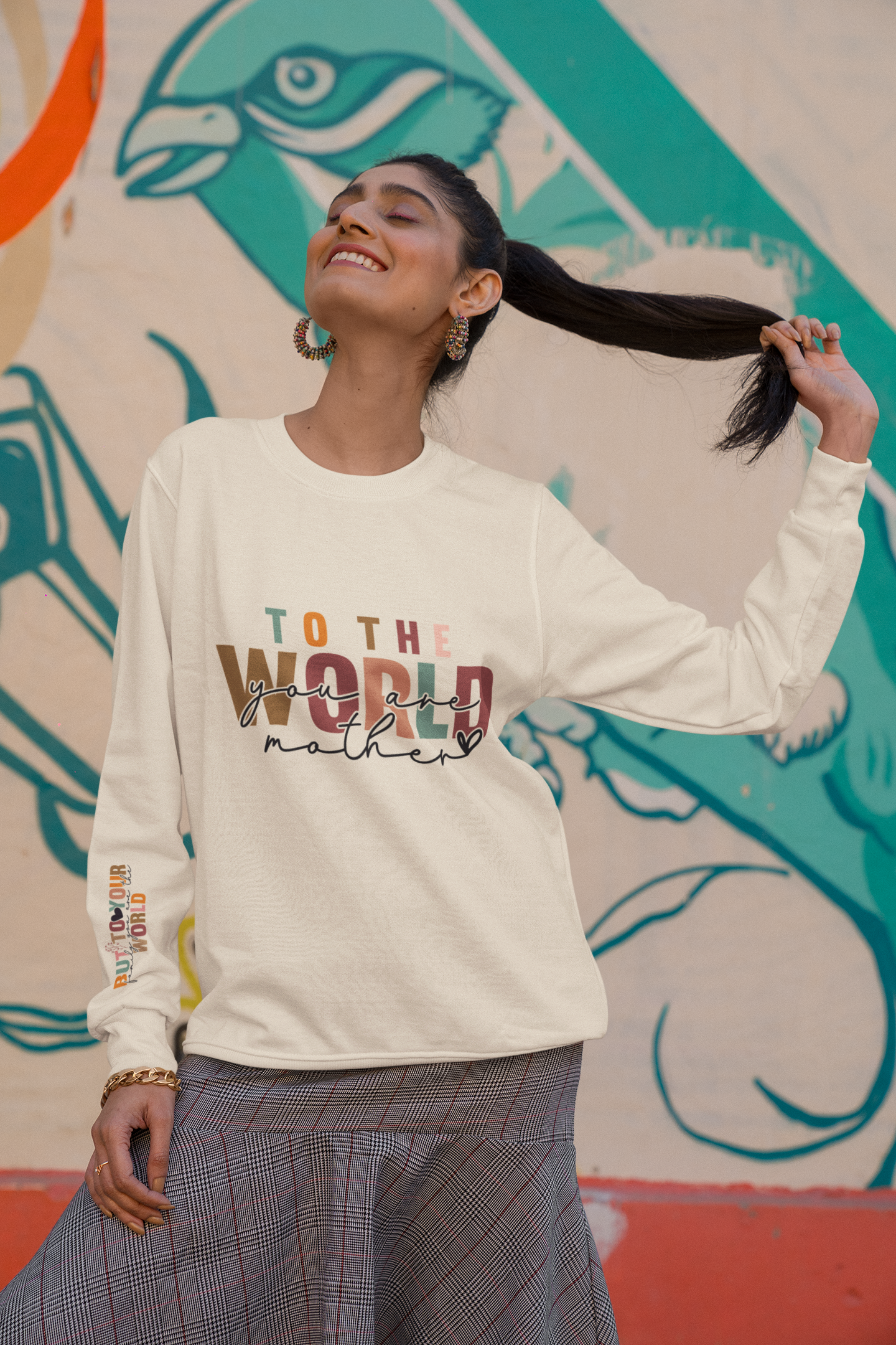 To The World You Are A Mother Sweatshirt, Mothers Day Gift , Mother's Day Hoodie, Mommy Vibes Tee, Mom To Be Hoodie, Gift for Mama Woman