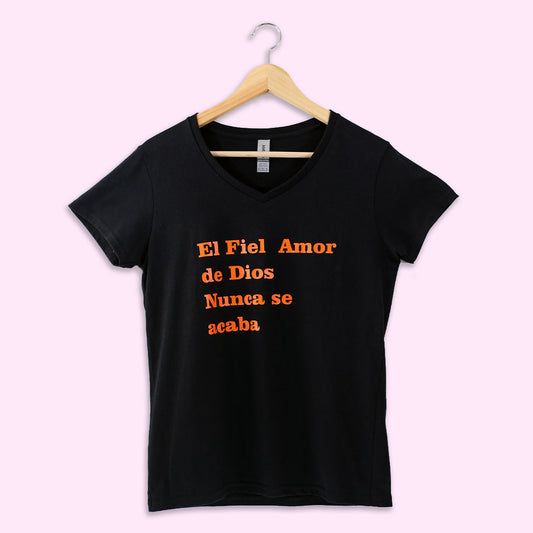 "El Fiel Amor de Dios Nunca se Acaba" Bible Verse Tees, Religious Tshirt, Spanish Christian Gift, Faith Shirt, Frases Cristianas, Camiseta en español,  Hispanic Apparel